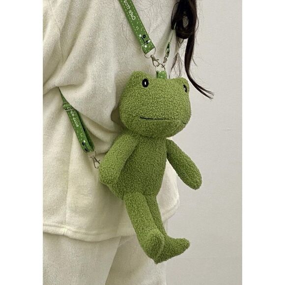 Cute Frog Avocado Backpack / New - Picture 1 of 4